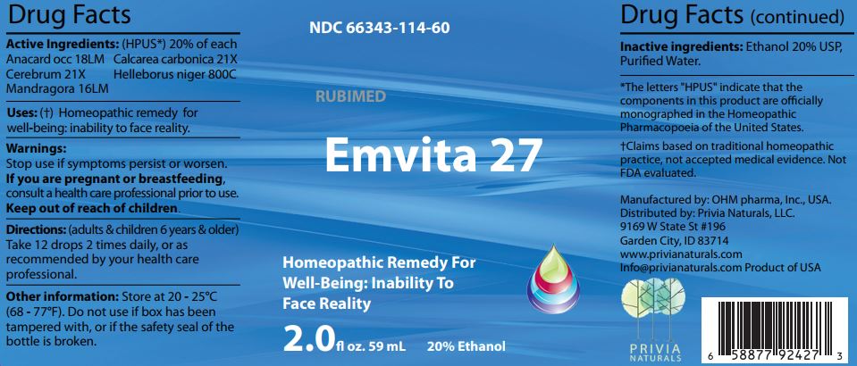 Emvita 27 - Label