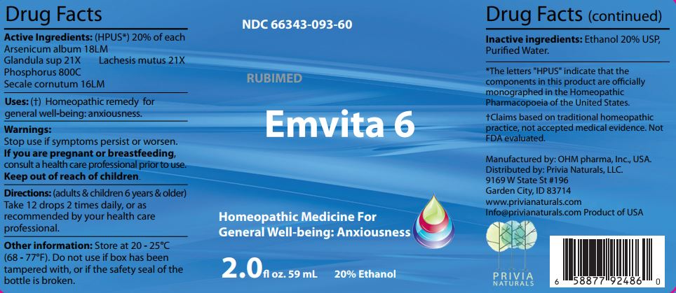 Emvita 6 - Label