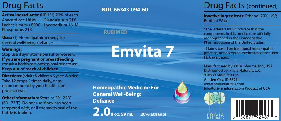 Emvita 7 - Label