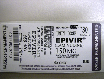 EPIVIR Tablets 150 mg label