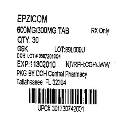 Epzicom Tablets label