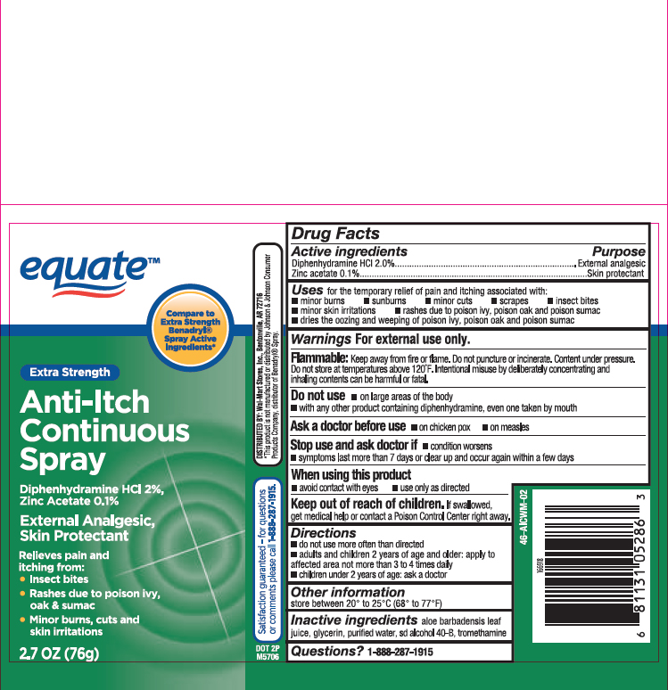 Equate Anti Itch Continuous Spray 46-AICWM-02