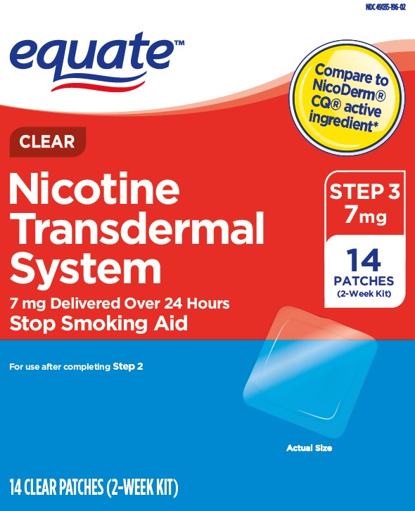 Equate Nicotine Patch 7 mg 14 ct