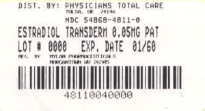 image of Estradiol 0.05 mg package label