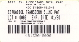 image of Estradiol 0.1 mg package label