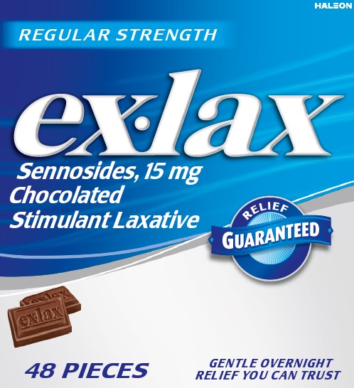 Ex-Lax Choco Reg Strength 48 ct