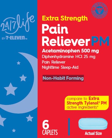 Extra Strength Pain Reliever PM 6 count