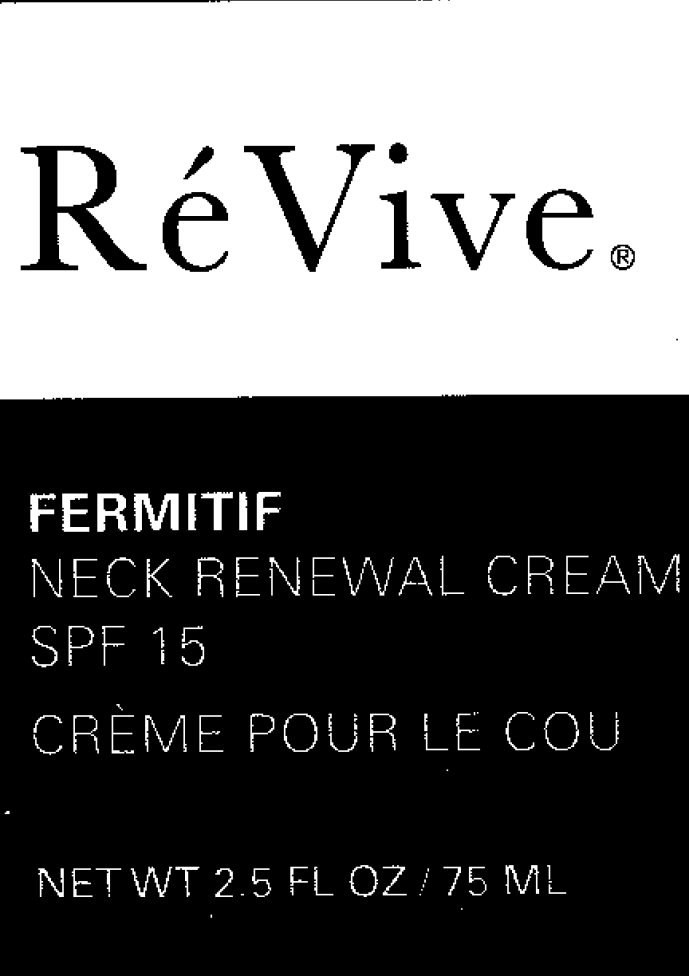 Revive Fermitif Neck Renewal Spf 15 | Avobenzone, Octinoxate, Octocrylene, Oxybenzone Cream while Breastfeeding