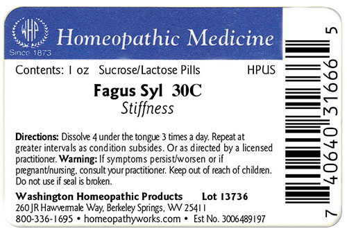 Fagus syl label example