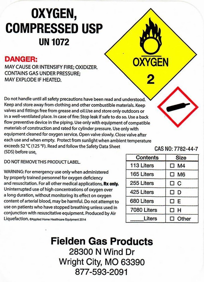 Fielden HPO2sl Label