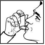 image of Figure 2.Hold the inhaler as shown