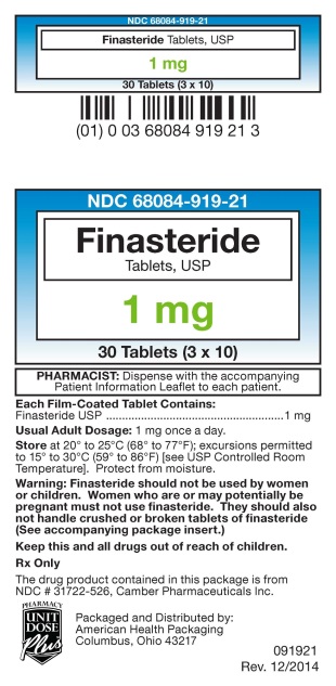 Finasteride Tablets USP 1 mg Label