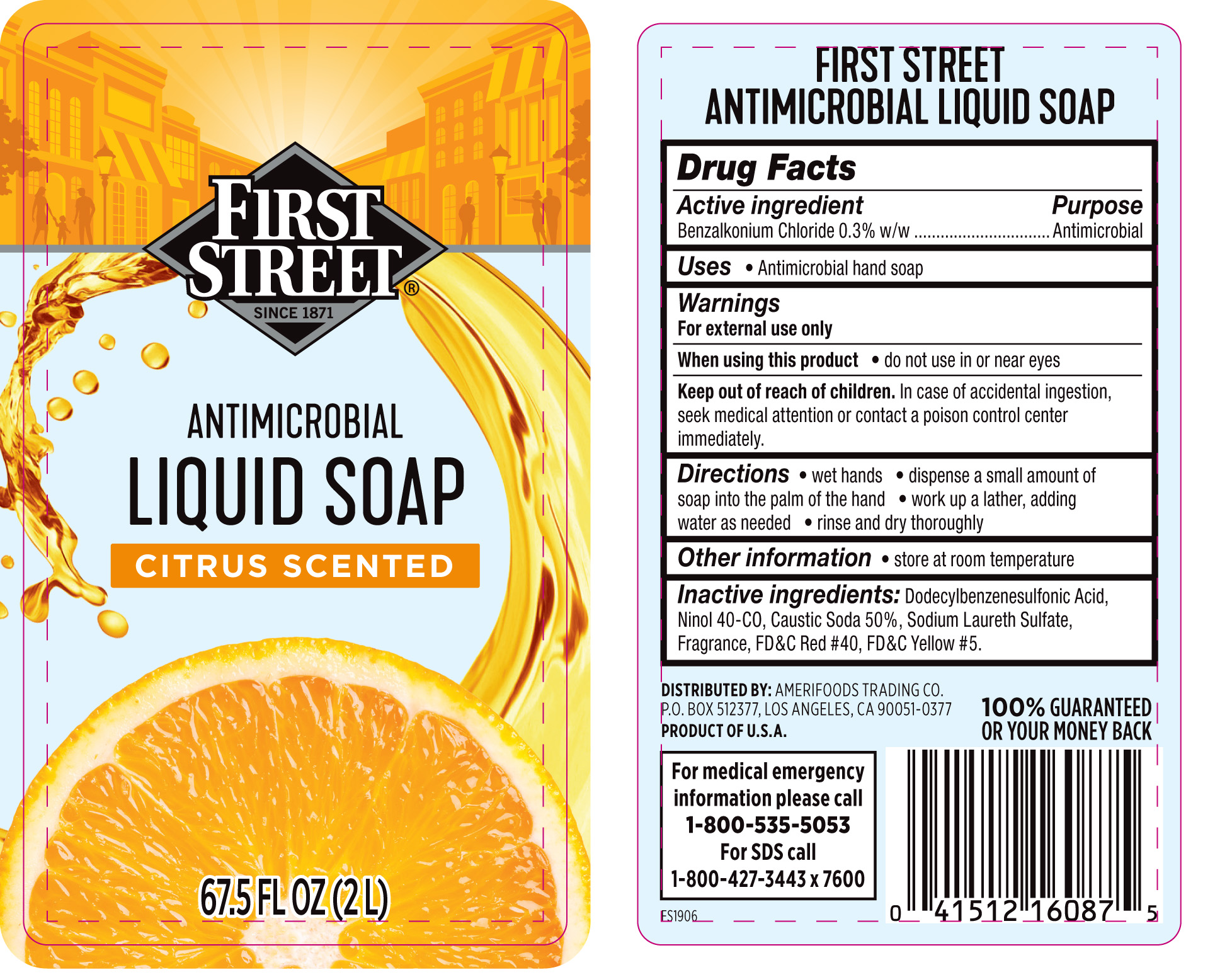 Antimicrobial Liquid Citrus | Benzalkonium Chloride Soap Breastfeeding