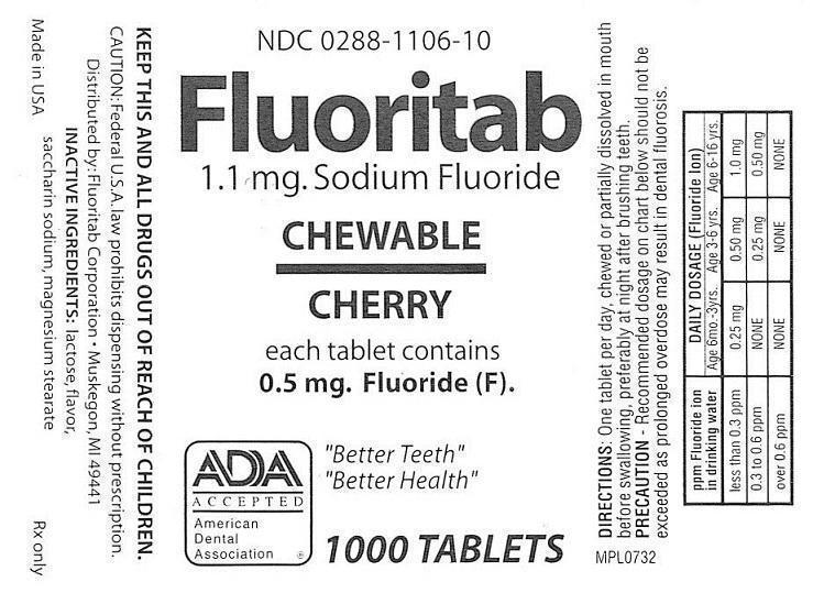 Fluoritab Chewable Cherry Tablets (0.5mg)_1000-ct