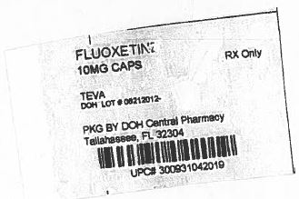 Fluoxetine Capsules USP 10 mg Label