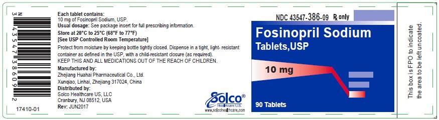 Fosinopril Sodium Tablets  10 mg - 90 tablets