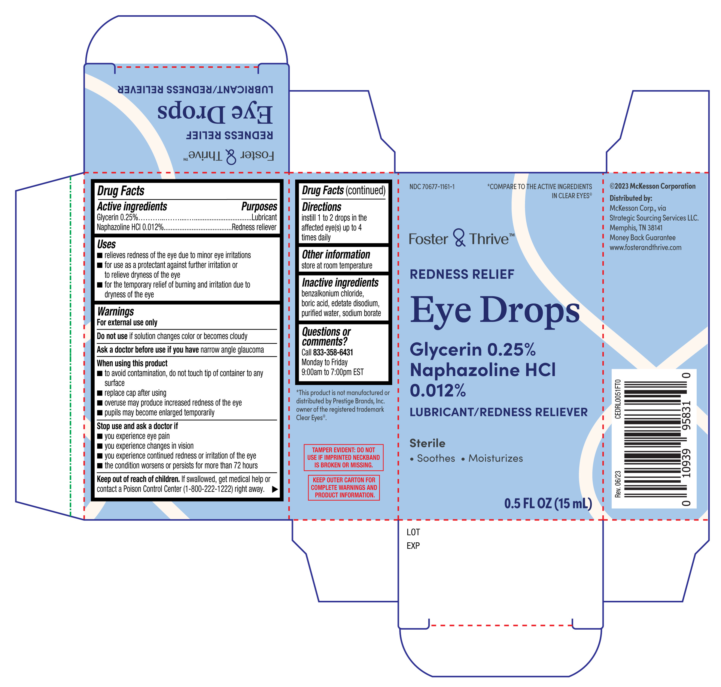 Foster and Thrive Redness Relief Eye Drops 15mL