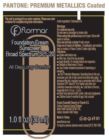 Flormar Foundation Sunscreen Broad Spectrum Spf 20 Lf19 Beige | Octinoxate Cream while Breastfeeding