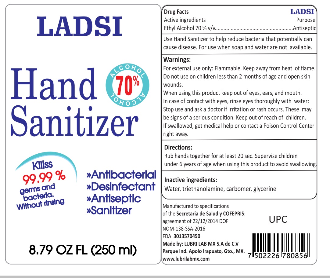 Label 250 mL LADSI