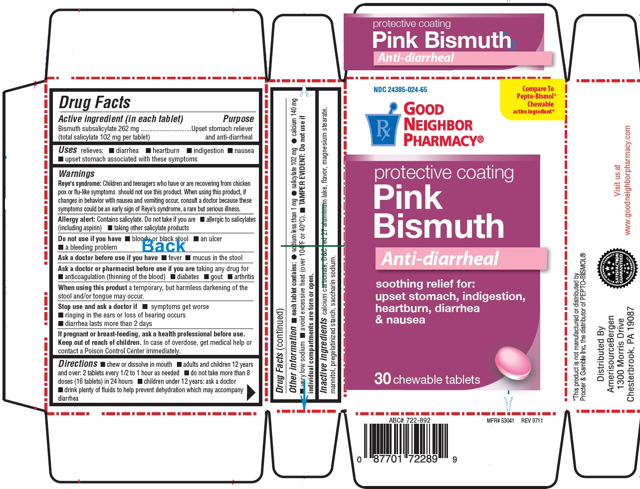 Gnp Pink Bismuth | Bismuth Subsalicylate Tablet, Chewable Breastfeeding