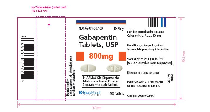 Gabapentin Tablets, USP 800mg (100 tablets) rev 12-17