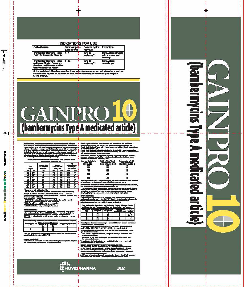 Gainpro 10 back label