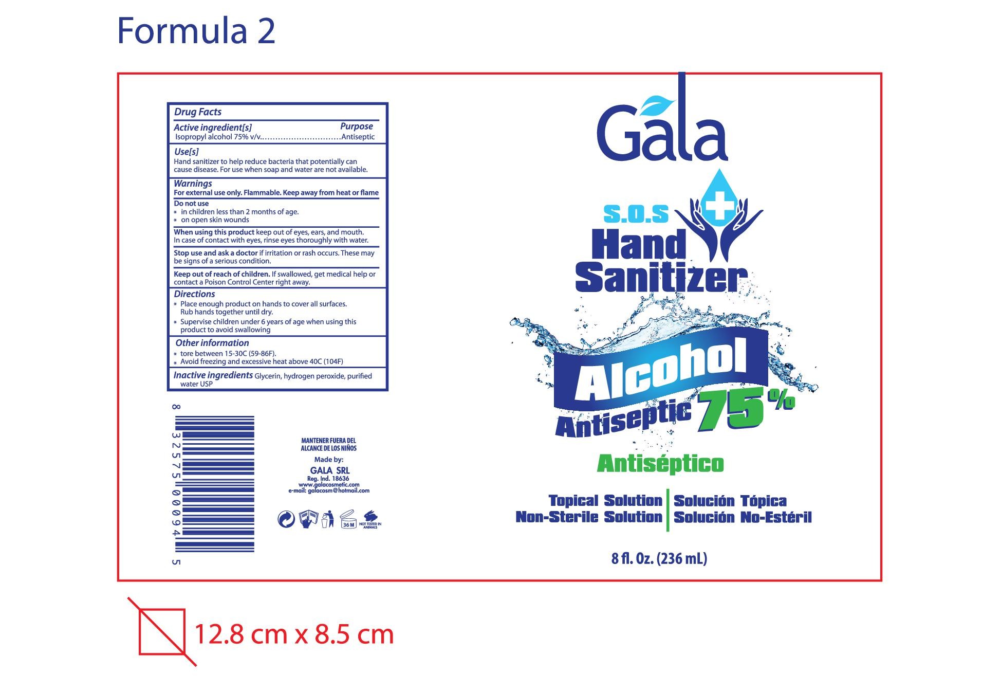 Gala Hand Sanitizer-Alcohol Antiseptic 75%