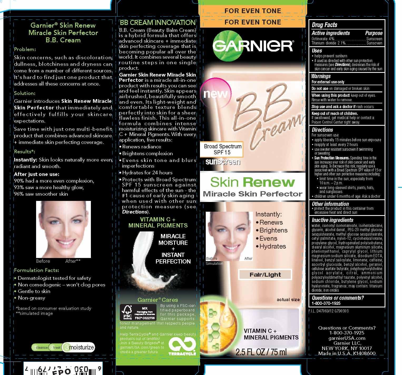 Garnier Skin Renew Miracle Skin Perfector Bb | Octinoxate And Titanium Dioxide Cream Breastfeeding