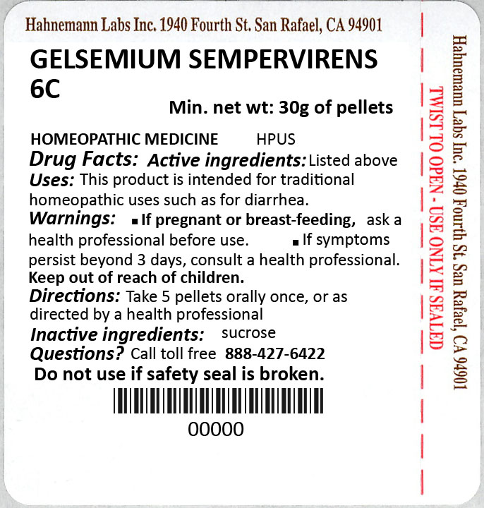 Gelsemium Sempervirens 6C 30g