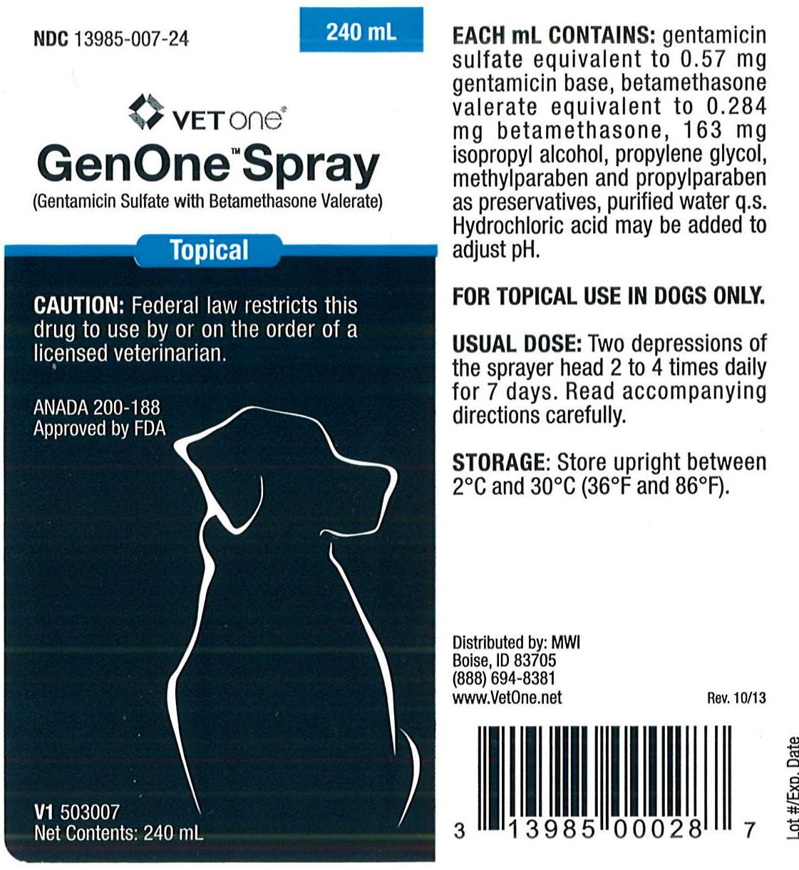 GenOne Spray 240 mL