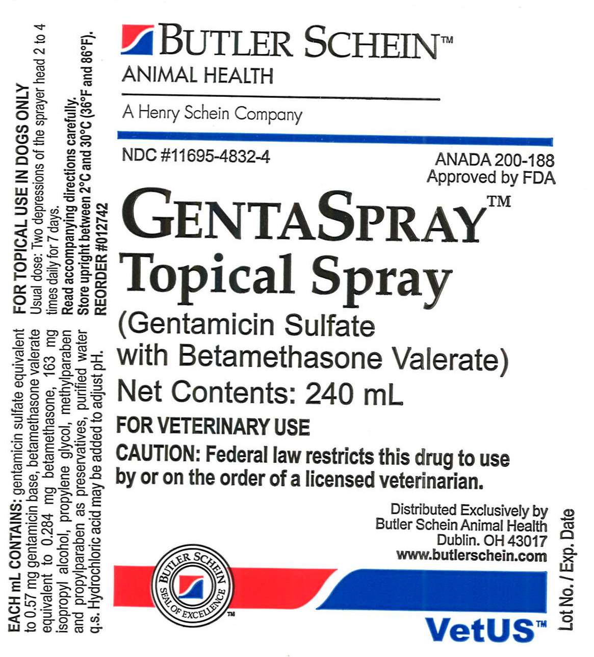 GentaSpray Topical Spray 240 mL