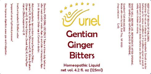 Gentian Ginger Bitters Liquid