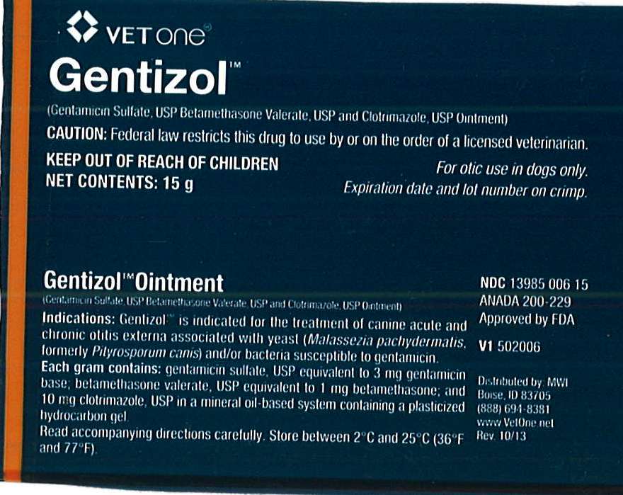 Gentizol Ointment 15g Tube