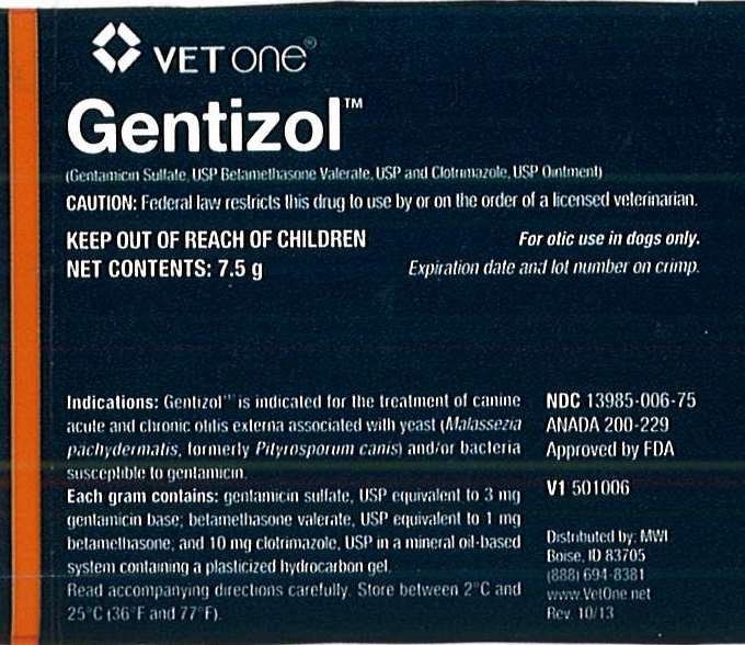 Gentizol Ointment 7.5g Tube