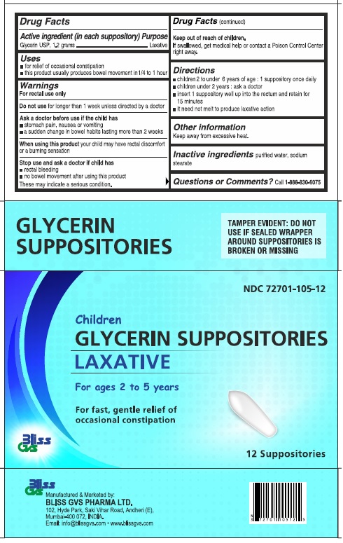 Glycerin Child Suppositories