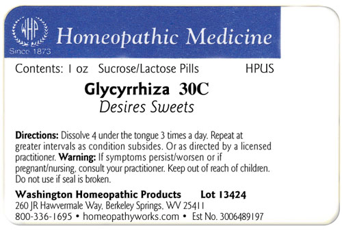 Glycyrrhiza label example