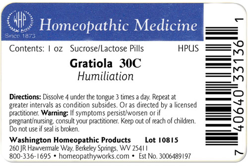 Gratiola label example