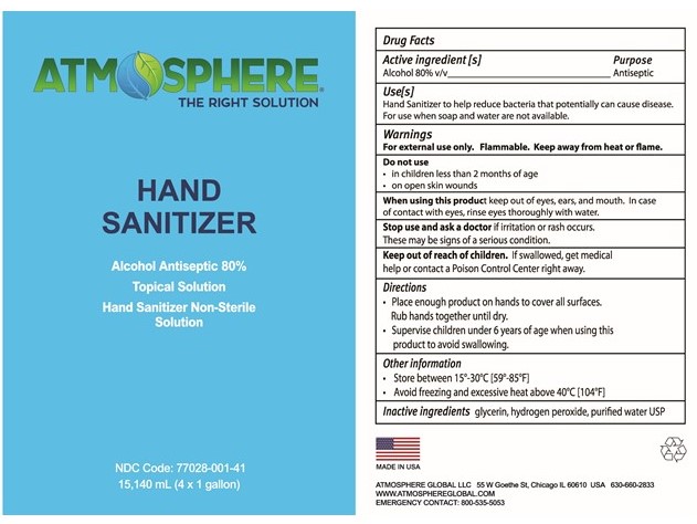 Hand sanitizer label 4x1g