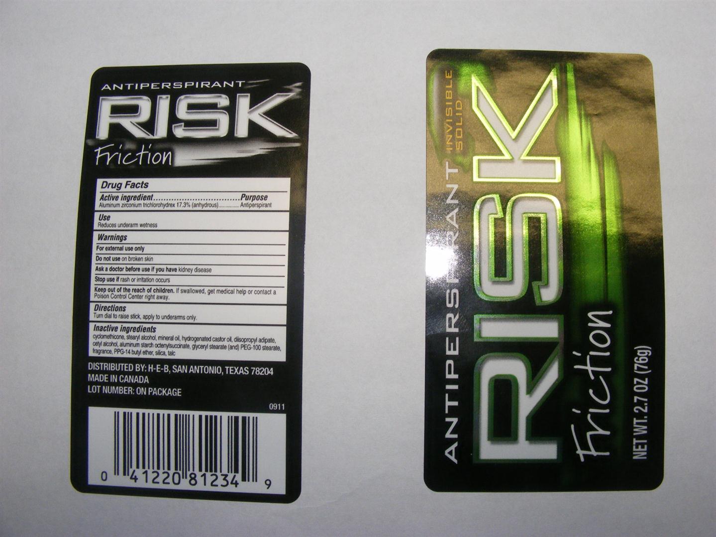 Image of Risk Friction Label