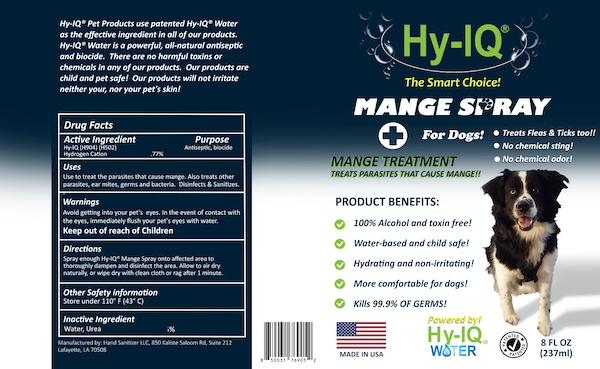 HY IQ MANGE TREATMENT FOR DOGS