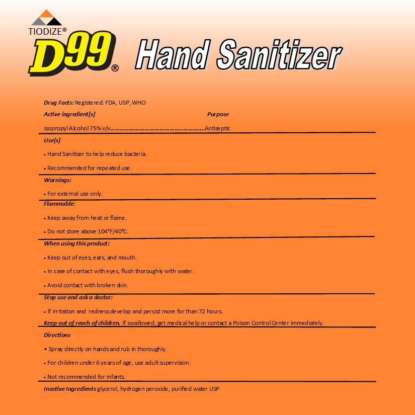 Hand Sanitizer 3.785L Back 77089-075-03