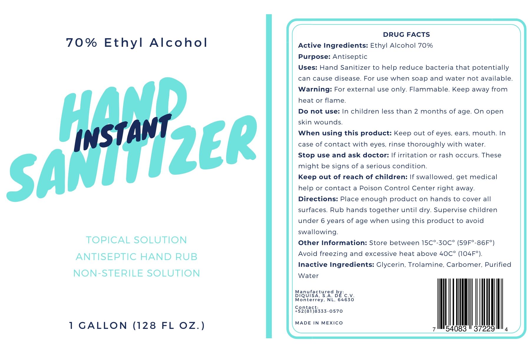 Hand Sanitizer 1 Gallon 