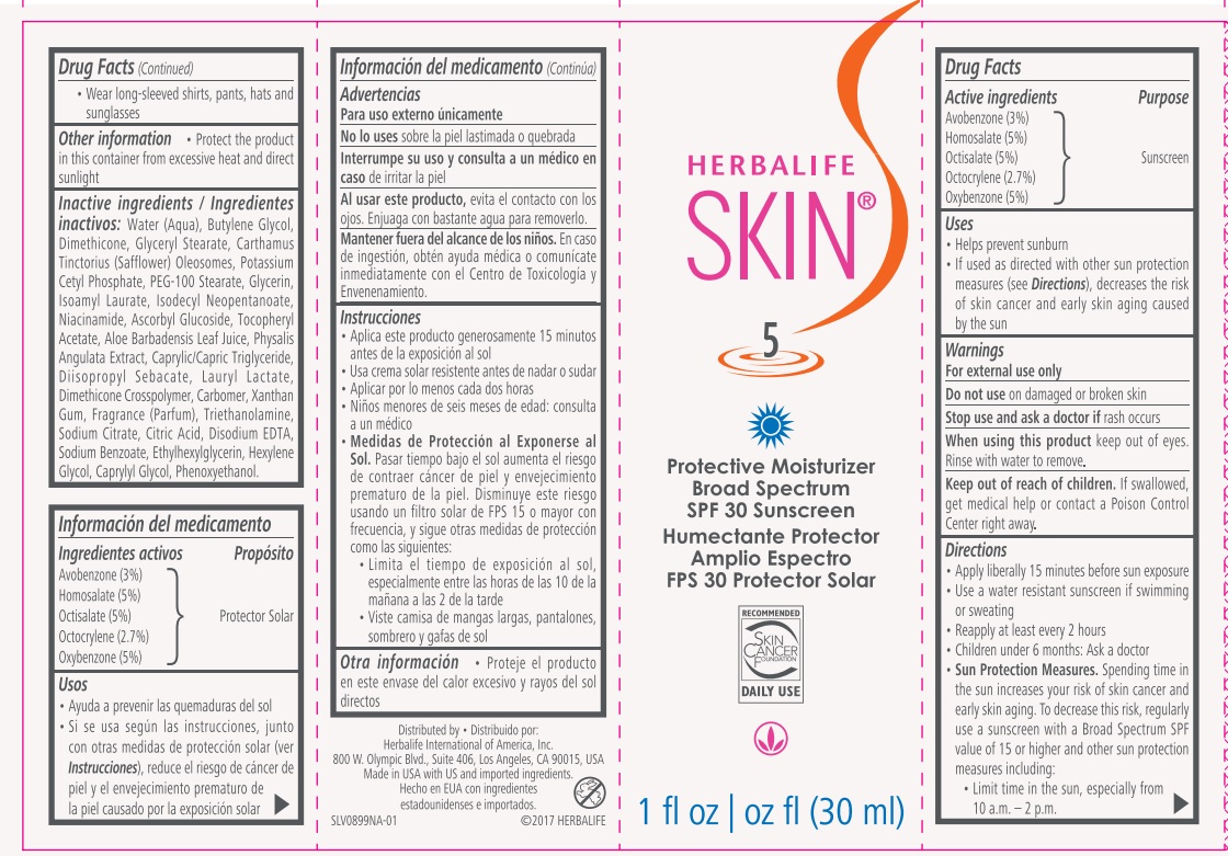 HERBALIFE  SKIN  5  Protective Moisturizer Broad Spectrum SPF 30 Sunscreen  1 fl oz (30 ml)