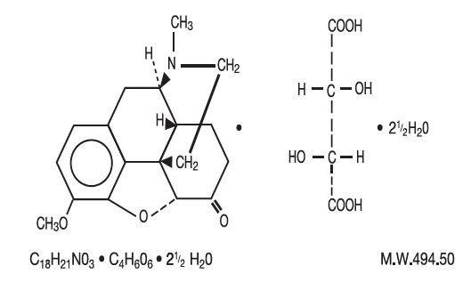 Hydrocodone Bitartrate Chemical Structure