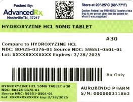 Hydroxyzine HCL 50mg #30
