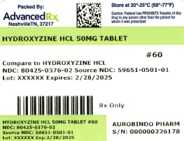 Hydroxyzine HCL 50mg #60