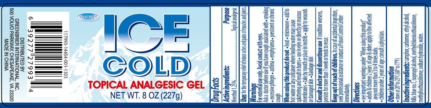 Assured Ice Cold Topical Analgesic | Menthol Gel while Breastfeeding