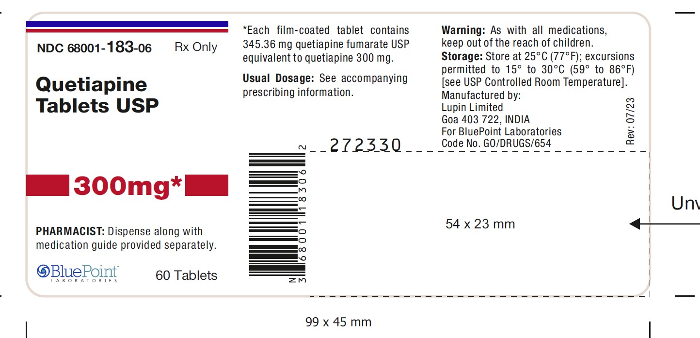 Quetiapine Tabs 300mg 60ct