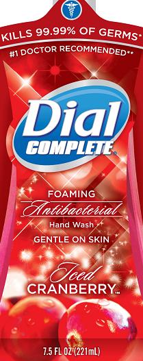 Dial Complete Antibacterial Foaming Hand Wash With Lotion Iced Cranberry, Gentle On Skin while Breastfeeding