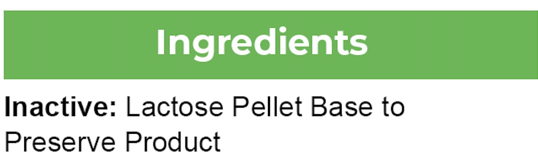 Lactose Pellet Base